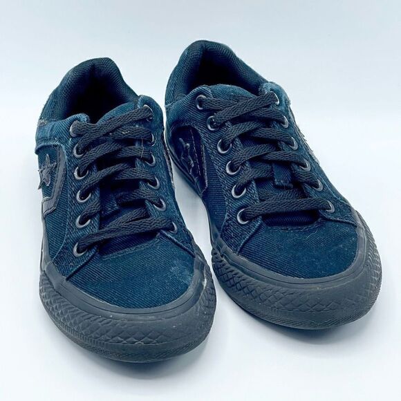 Converse All Star One Star black on black low sneakers - Kids 12 - Picture 1 of 9